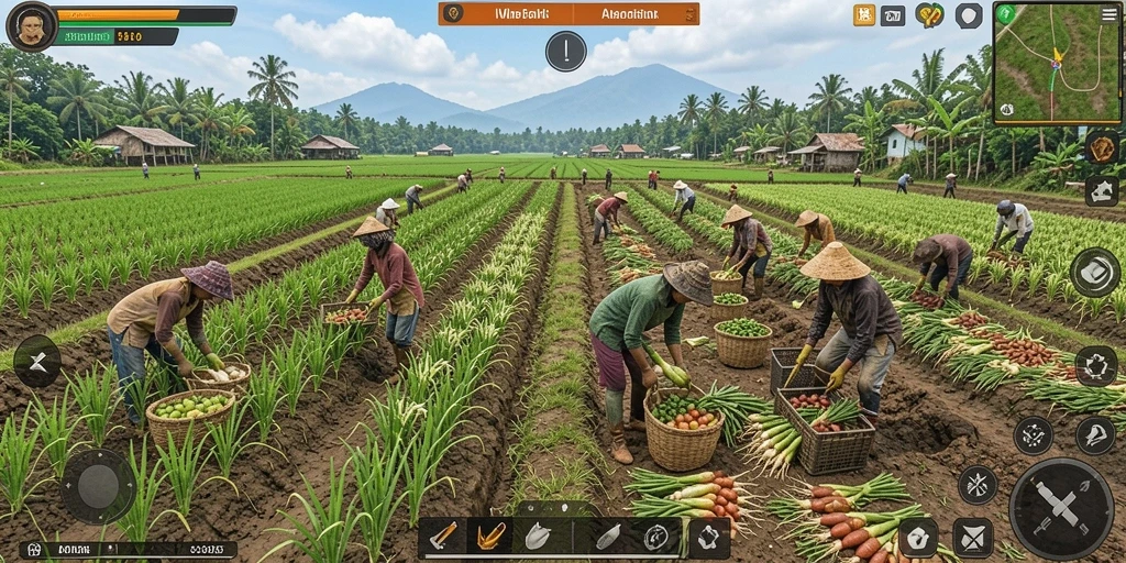 Tampilan antarmuka permainan yang menarik.